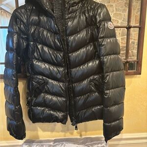 Moncler Women's Glossy Black Puffer Jacket